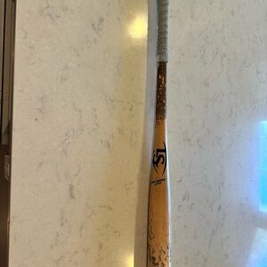 Game used uncracked MLB wood bat